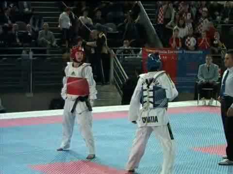European Taekwondo Championships 2008 Rome Female -59 kg Croatia vs Sweden Round 1
