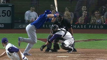 CHC@ARI: Wild pitch allows Fowler to score from third