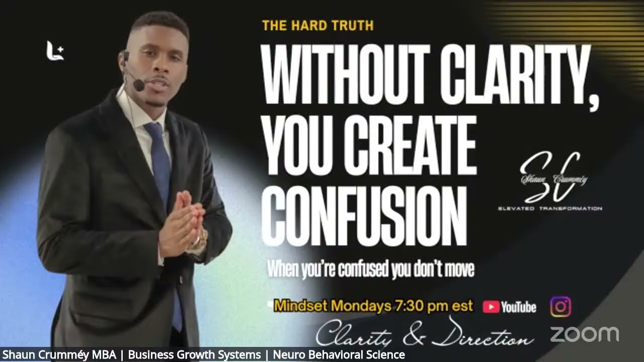 Mindset Mondays 7:30 -8:30 pm est | Clarity & Direction | Youtube/Instagram