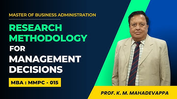 MMPC-015 l How to Crack IGNOU MBA Term End Exam ? l  Prof. K.M. Mahadevappa