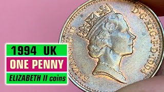 REAL Price 1994 One Penny Queen Elizabeth Coins!