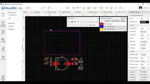 Astable Multivibrator Circuit Using EasyEDA