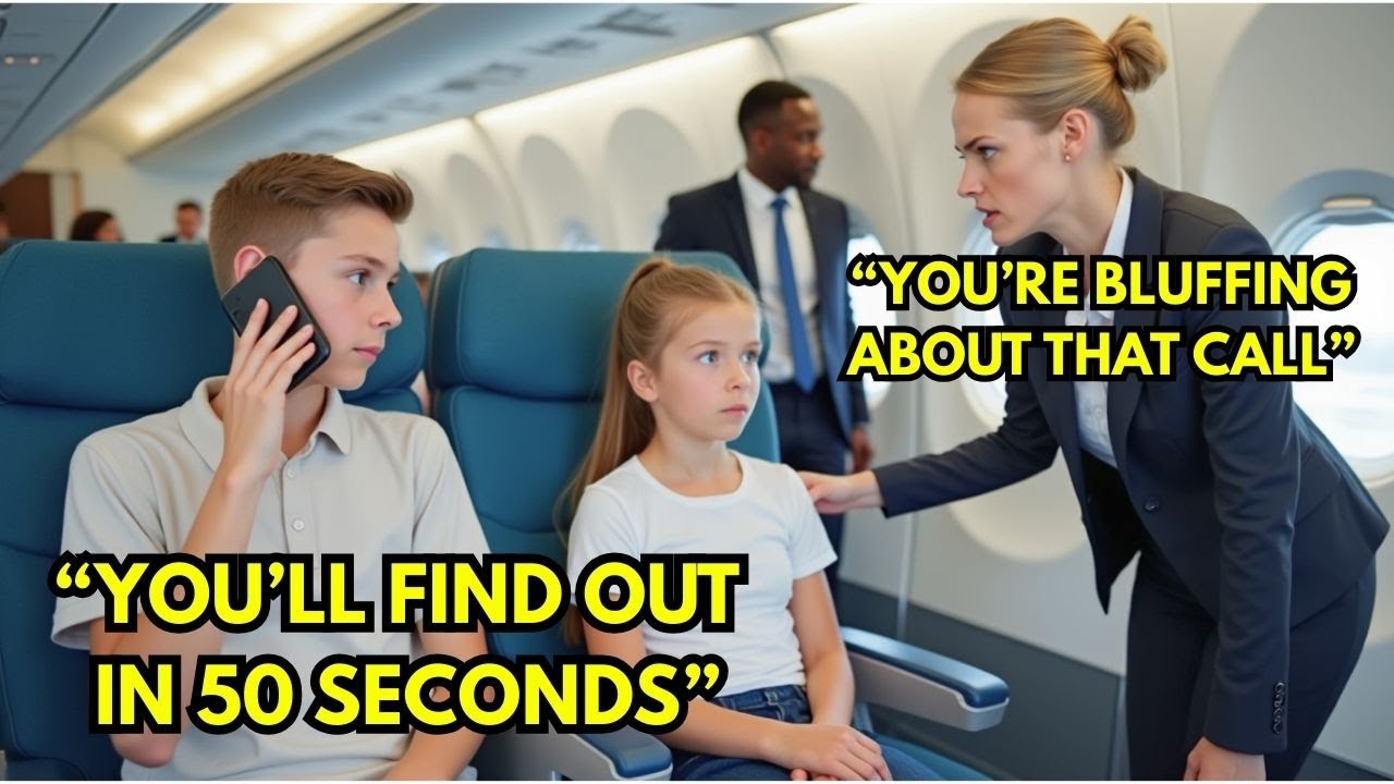 Flight Attendant Shouts Black Siblings—Then He Makes One Call  5 Minutes Later, She’s Fired on Spot