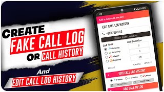 Call Log Editor Android | Edit Call Log | Create Fake Call History | IND Technology screenshot 2