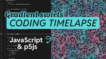 Creative coding timelapse | 1 hour of javascript & p5js in 7 mins | dreamy synthwave no talking