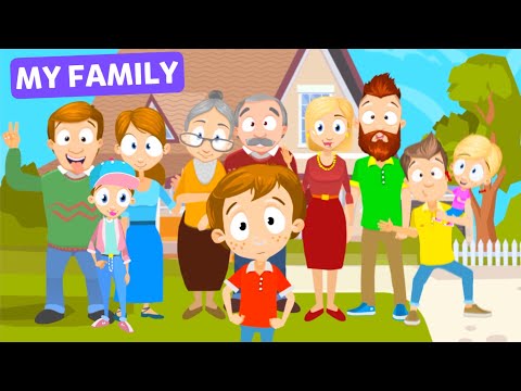 My Family - vocabulary for kids | English Vocabulary for Kids