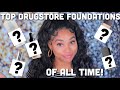 TOP 5 DRUGSTORE FOUNDATIONS OF ALL TIME | DEMO INCLUDED