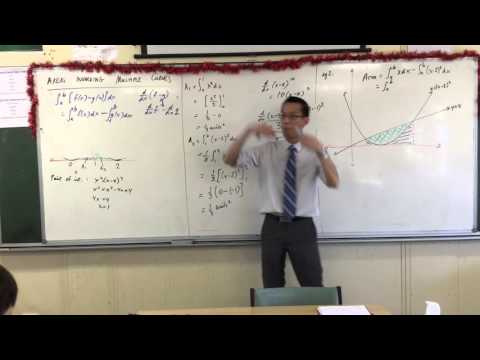 Areas Involving Multiple Curves (2 of 4: Finding a general formula to solve for area between curves)