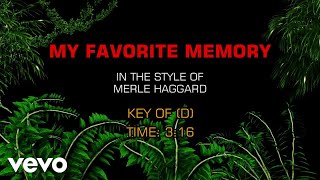 Merle Haggard - My Favorite Memory (Karaoke)