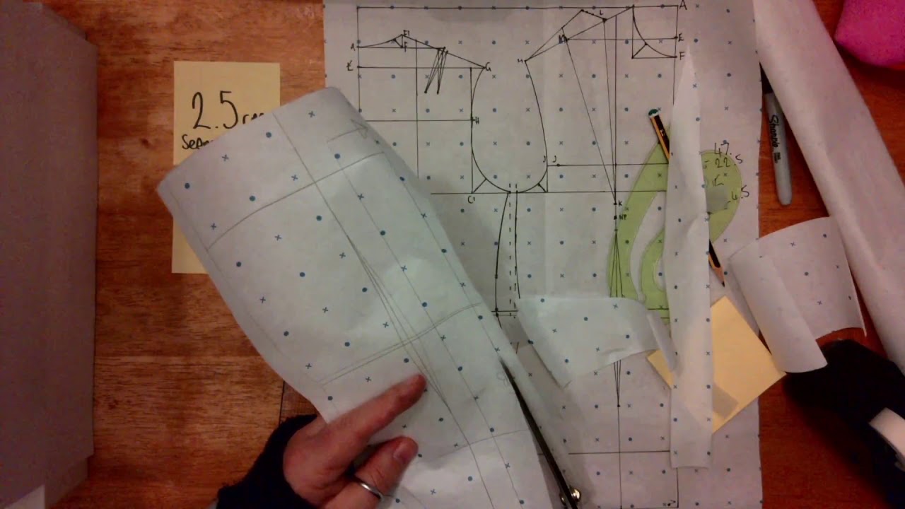 Tracing off a working pattern from your block/ master pattern - YouTube
