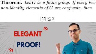 What if a finite group has ≤ 2 conjugacy classes? | Group Theory Proof!