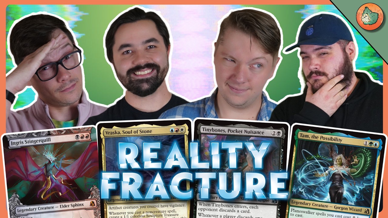 Reality Fracture Commander Showdown! | Stingerquill vs Vraska vs Tinybones vs Tam | #mtg thumbnail