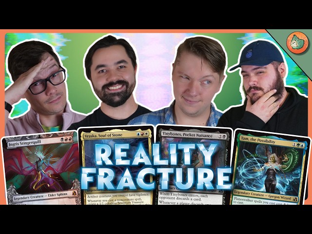 Reality Fracture Commander Showdown! | Stingerquill vs Vraska vs Tinybones vs Tam | #mtg thumbnail