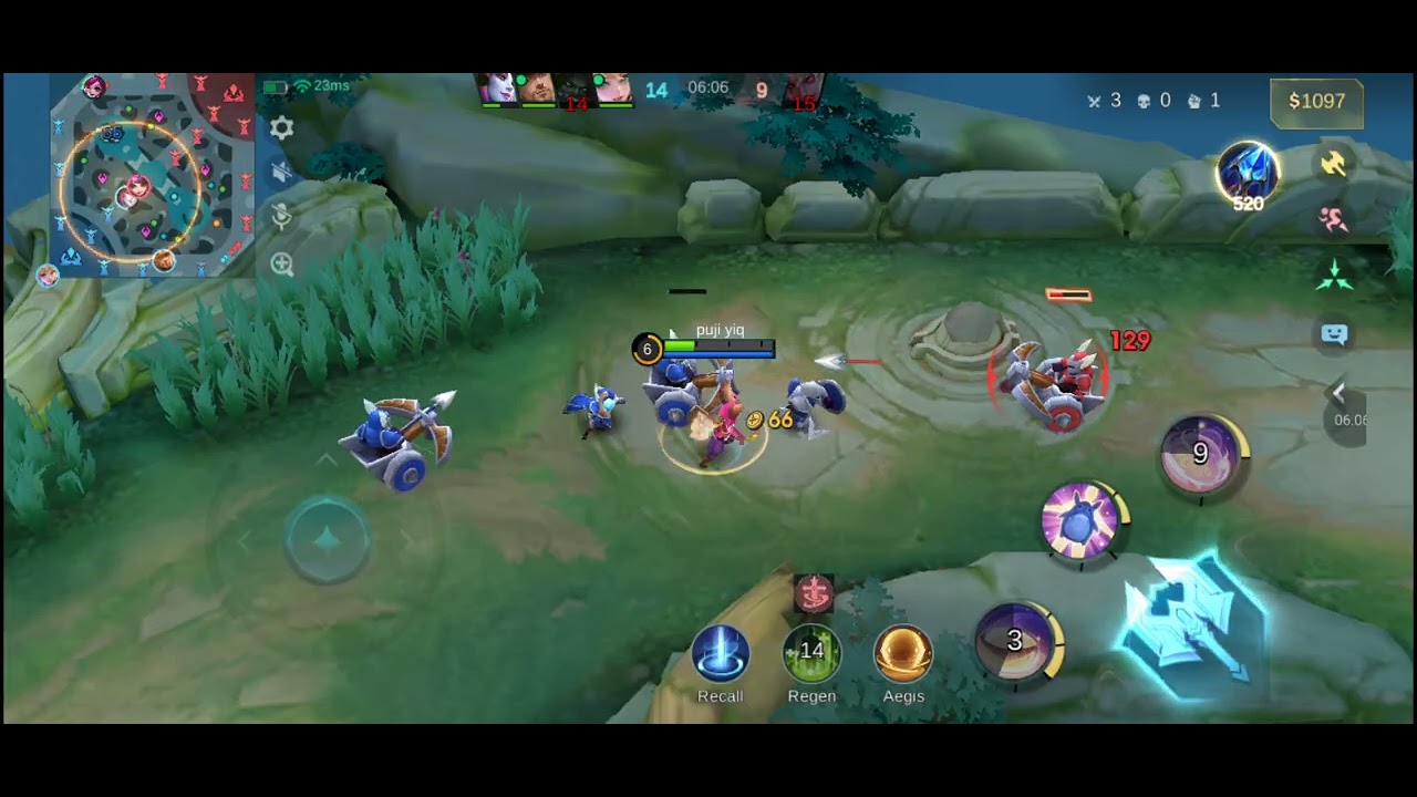 NANA,CLINT,SELENA,TERIZLA,LAYLA VS AULUS,DYRROTH,LYLIA,MATHILDA,MELISSA KITA MENANG