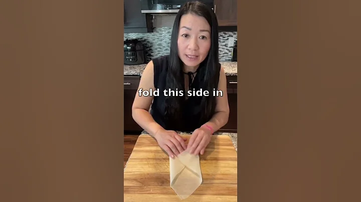 how to fold the spring rolls #shorts