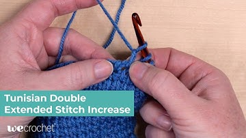Tunisian double extended stitch increase (TDES-inc)