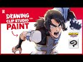 How to Draw Dynamic Characters in Clip Studio Paint | Saturday Wars