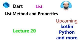 Dart Bangla Tutorial ! List Method and propertise ! Lecture 20