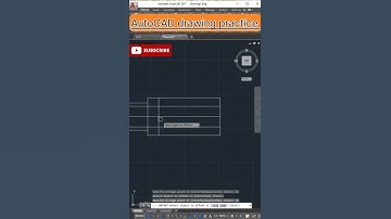 AutoCAD drawing practice part -2|#trainding_video #youtube #design #youtubeshorts #viral