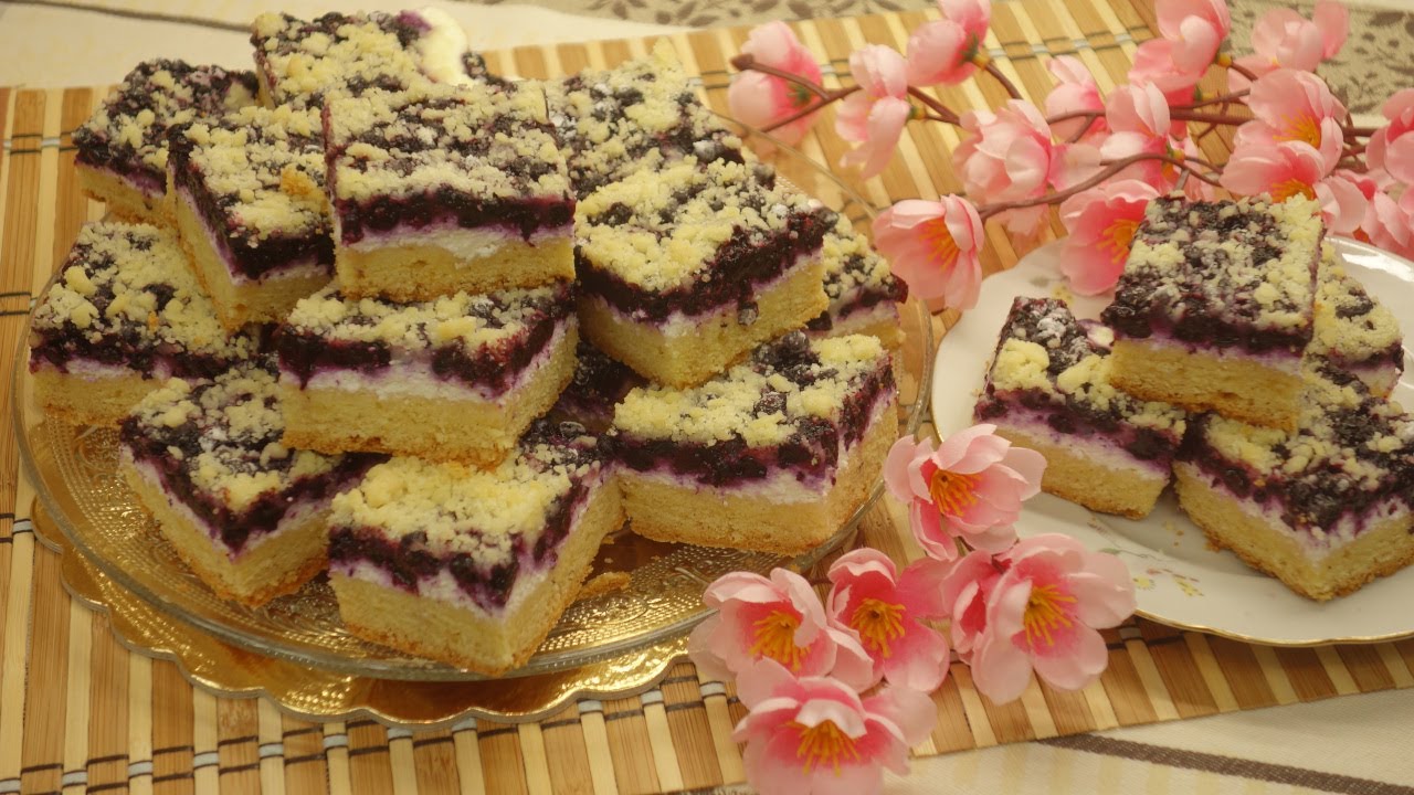 Kruche ciacho z jagodami - pyszniutkie i słodziutkie 😋😋😋