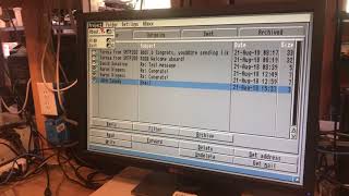 Email on an Amiga 1000
Email on an Amiga 1000 Email on an Amiga 1000