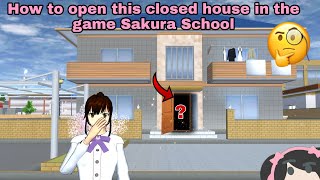 How to open this closed house in sakura  school| طريقة فتح هذا المنزل المغلق في لعبة ساكورا سكول screenshot 5