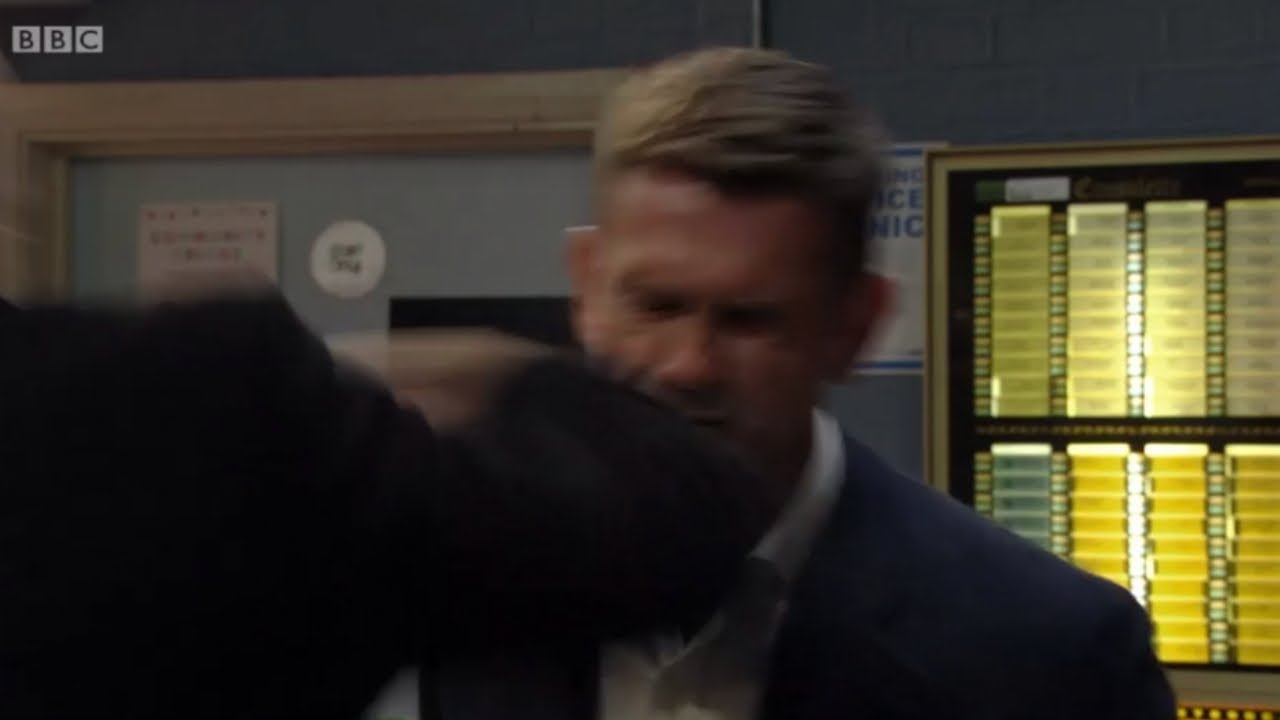 EastEnders Max Branning Punches Jack Branning (12th November 2018
