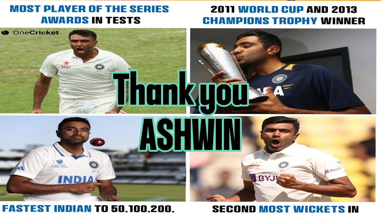 R Ashwin Top Records In Test Cricket 🏏