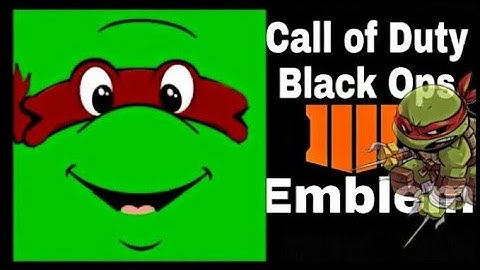 Call of Duty Black Ops 4 Cod Bo4 Easy Ninja Turtle Emblem Tutorial