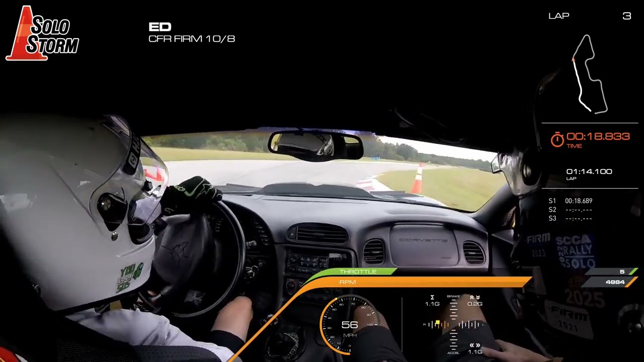 SCCA CFR Autocross "The Firm" 2nd Cam-S Ed's Run 53.9+3