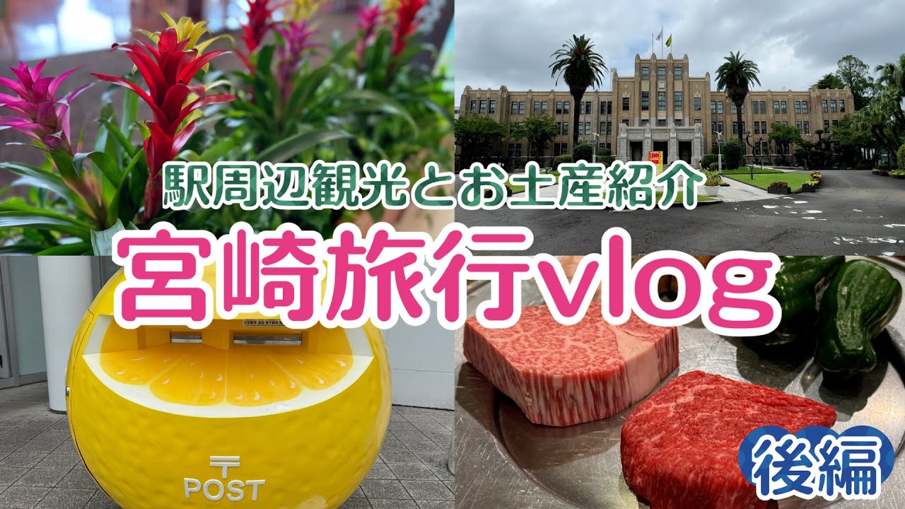 【宮崎旅行vlog後編】ライブが目的の旅、最終日はこんな感じでした!買ってきたお土産紹介!!