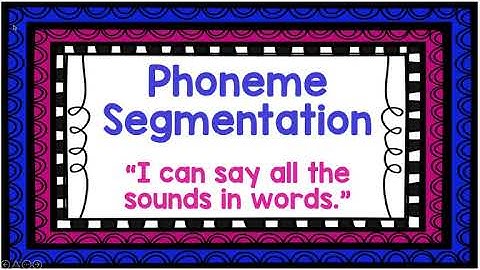 Phoneme Segmentation Introduction Video