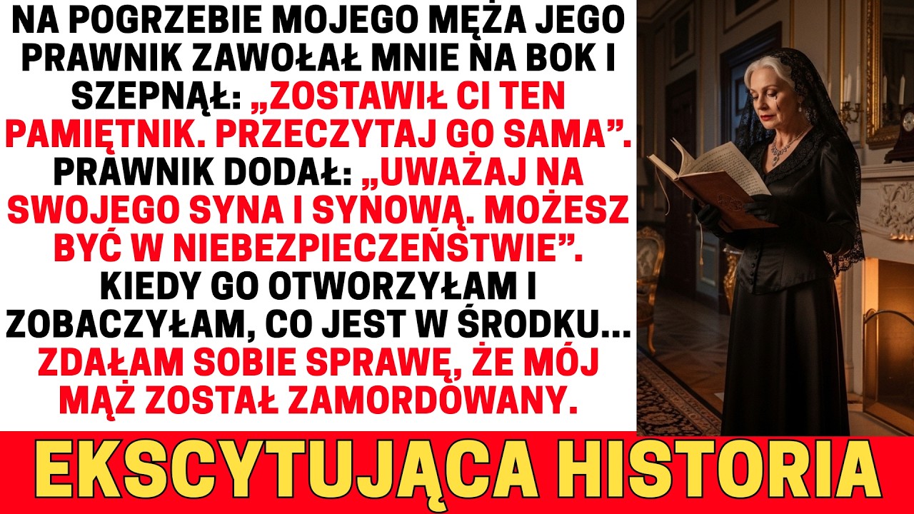 Podczas pogrzebu mojego męża jego prawnik wręczył mi pamiętnik i powiedział: „Przeczytaj go sama...”