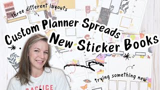 Custom Planner Spreads Using Happy Planner Spring Release Stickers!