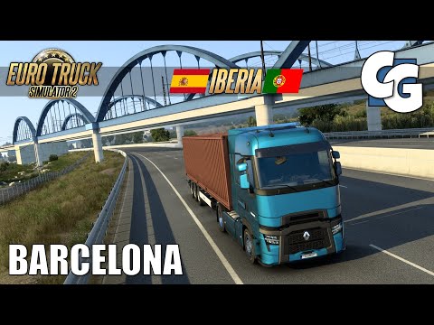 Entering Spain - Iberia DLC Early Access Preview - ETS2 Vanilla (No Mods)