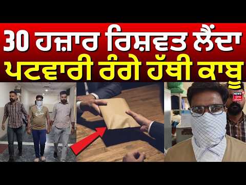Barnala Patwari Arrested in Bribe Case | 30 ਹਜ਼ਾਰ ਰਿਸ਼ਵਤ ਲੈਂਦਾ ਪਟਵਾਰੀ ਰੰਗੇ ਹੱਥੀ ਕਾਬੂ | N18V