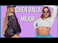 Rosalia vs Karol G bailando.