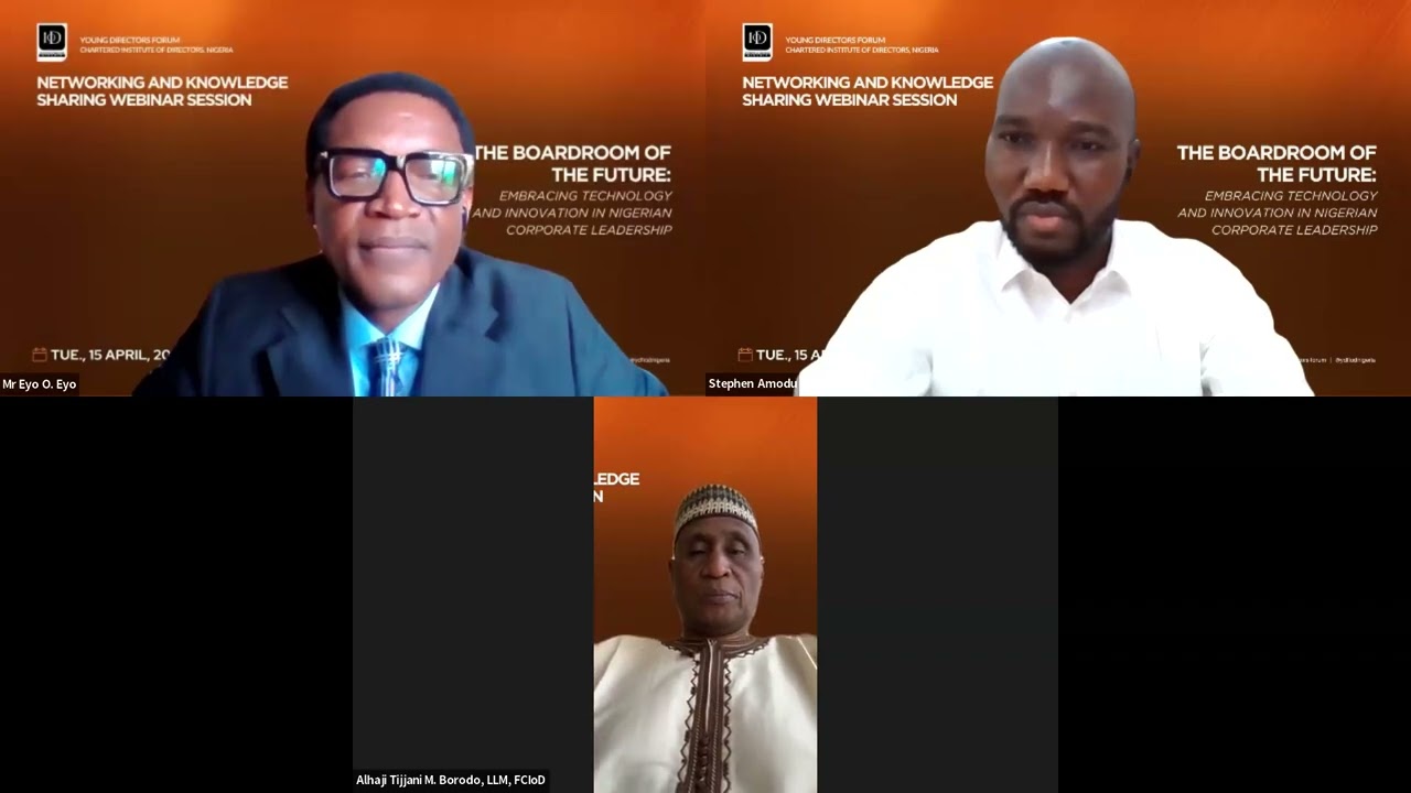 The Boardroom of the Future | CIoD Nigeria YDF Webinar