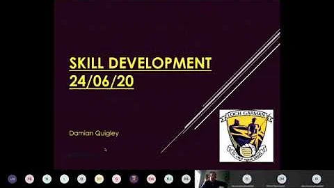 Skill Development Webinar: Damien Quigley