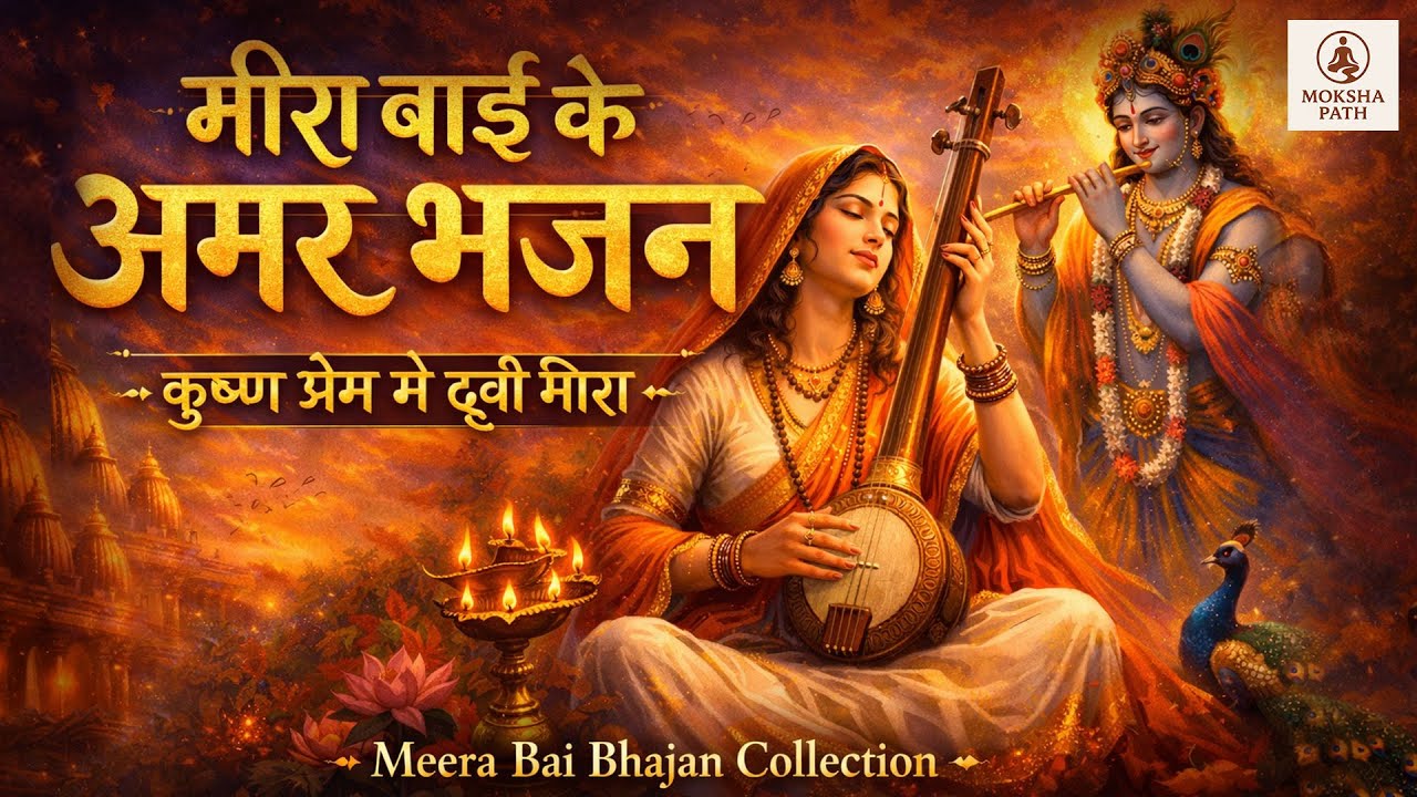 मीरा के अमर भजन 🌸 | Meera Bai Krishna Bhajan | Mirabai Ke Bhajan | Radhe Krishna