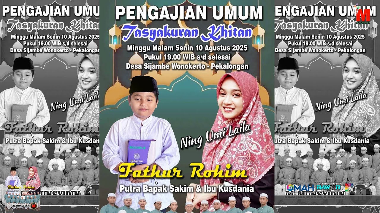 Pengajian Tasyakuran Khitan FATHUR ROHIM (Putra Bapak Sakim-Ibu ...