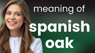 Spanish oak • definition of SPANISH OAK