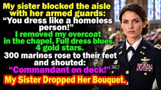 My Sister Mocked My “Thrift-Store” Coat at Her Wedding — Then a Four-Star General Saluted Me...
