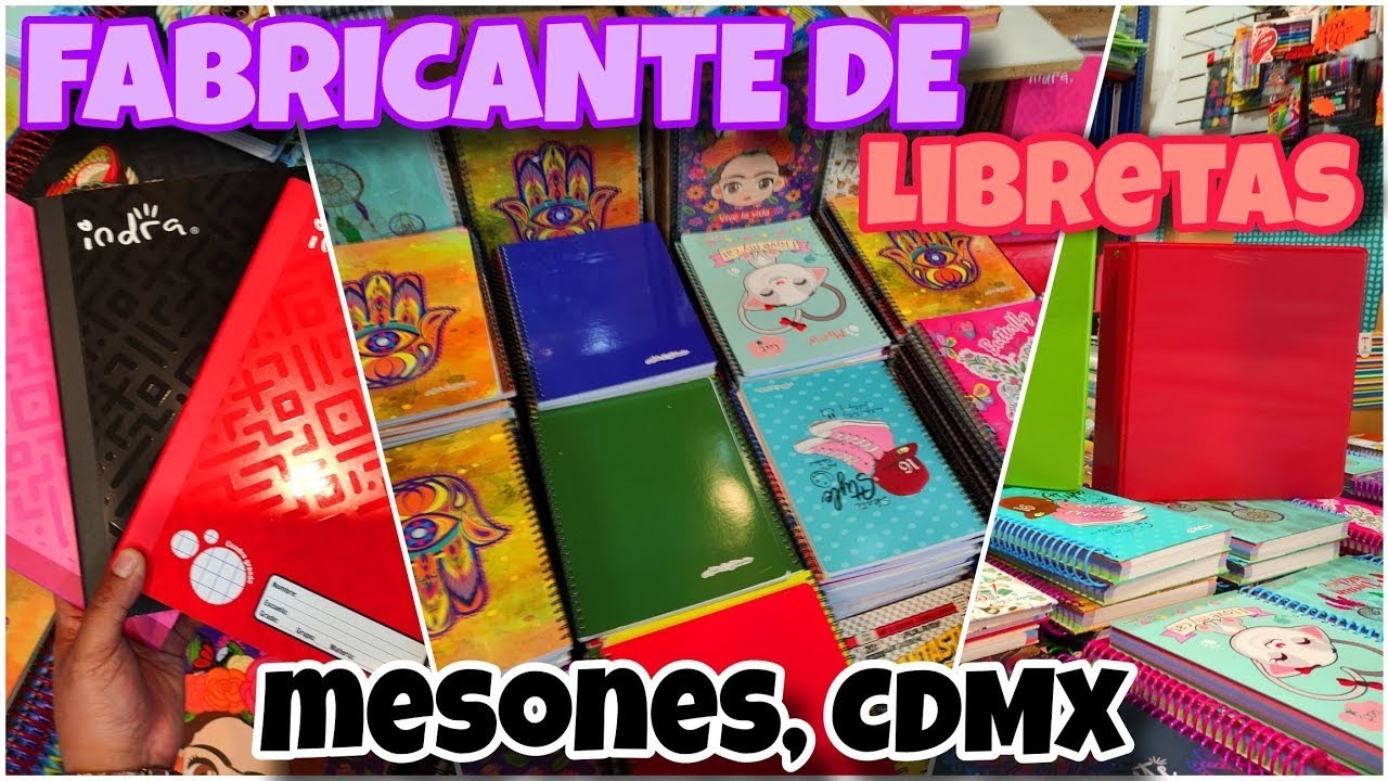 🤯LOS REYES DE LA LIBRETA NACIONAL🇲🇽FABRICANTE de📝LIBRETAS en MESONES😱Centro CDMX😉Papelería ECONÓMICA