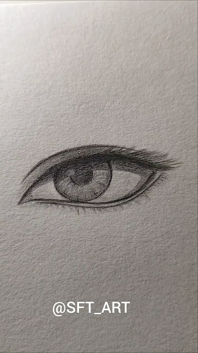 Draw eye with pencil✨ #art #eyes #sketch #pencil #shorts