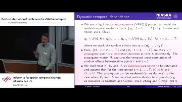 Noel Cressie: Inference for spatio-temporal changes of arctic sea ice
