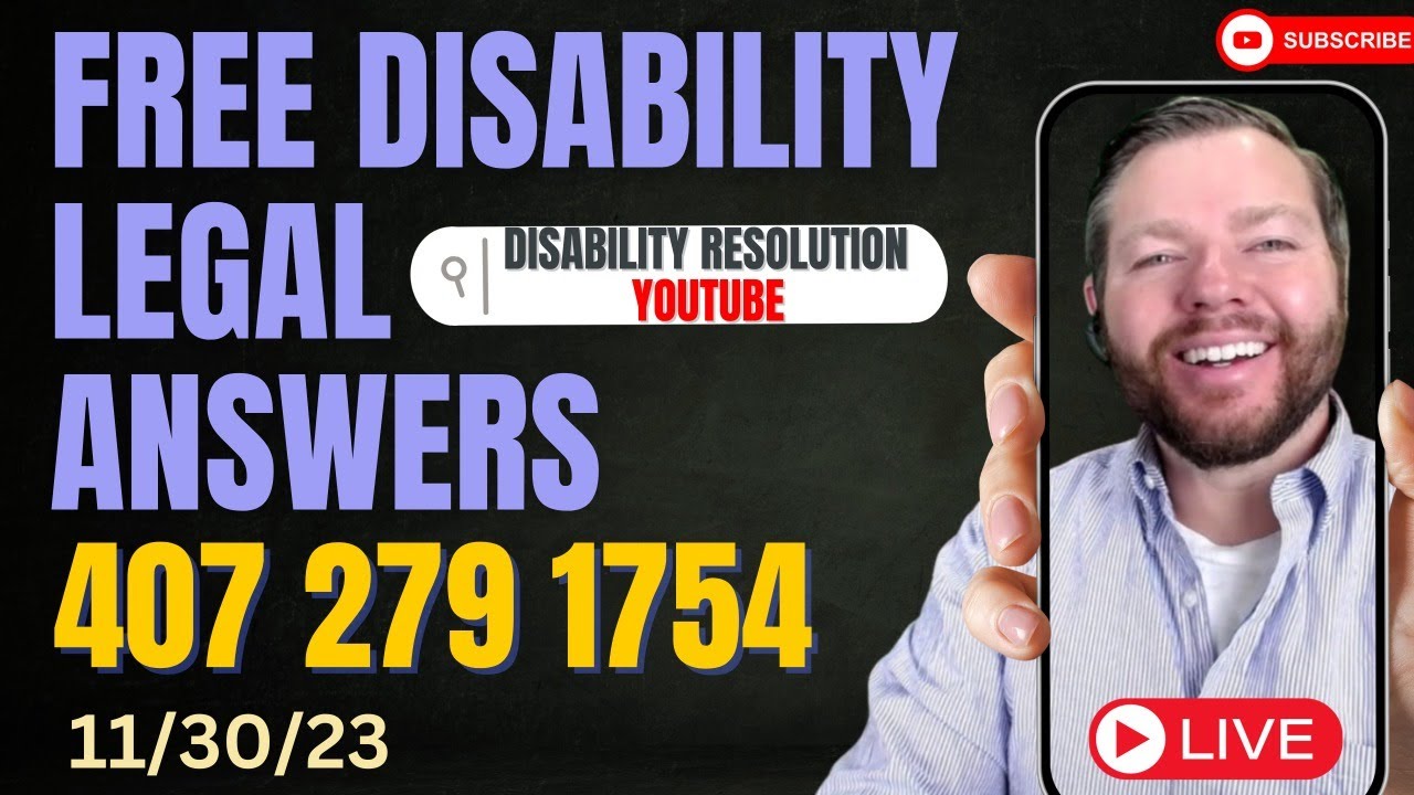 Live Disability Lawyer Answers 407 279 1754 Tonight