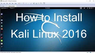 In this video we'll learn how to install kali linux 2016.1 on vmware
workstation or player step by step. also tools linux...