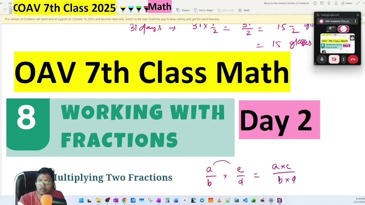 8. Working with fraction Day 2 | OAV 7th Math