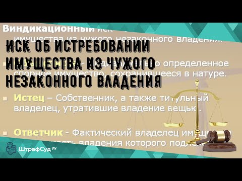 Иск об истребовании имущества из чужого незаконного владения